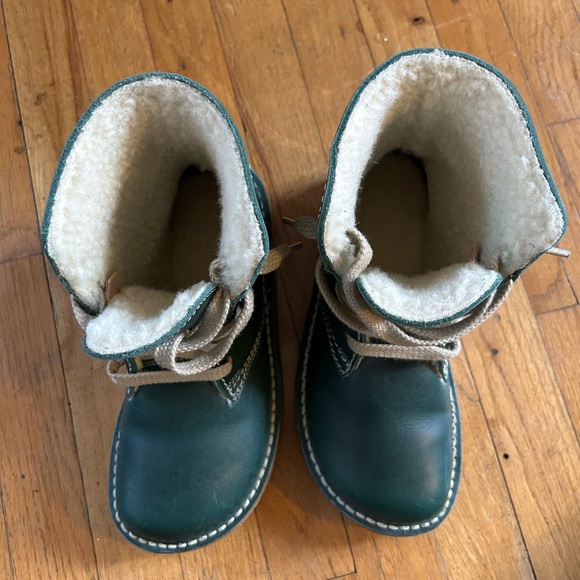 Duckfeet Wool-Lined ODENSE GREEN boots size 38 - Picture 6 of 9